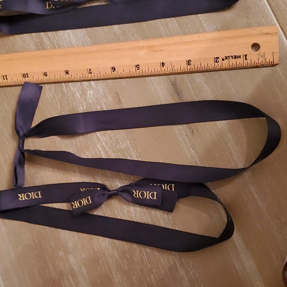 3x New never used DIOR blue & gold ribbons Holiday Dior gifting - Picture 6 of 6